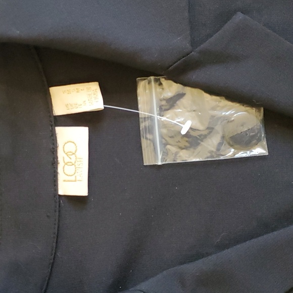 LOGO Lavish Black Pointe Velvet Tuxedo Blazer Jacket - Picture 4 of 6